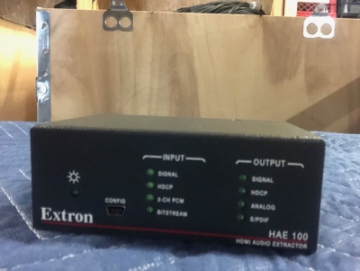 Used Extron HAE 100 HDMI Audio De-Embedder from Extron