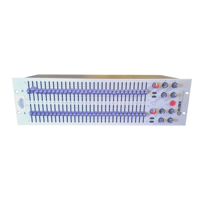 Used Klark Teknik DN370 Dual 30-Band, 1/3 Octave Analog Graphic Equalizer from Klark Teknik