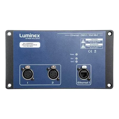 Used Luminex Ethernet-DMX2 Wall MkII w/ PoE input from Luminex