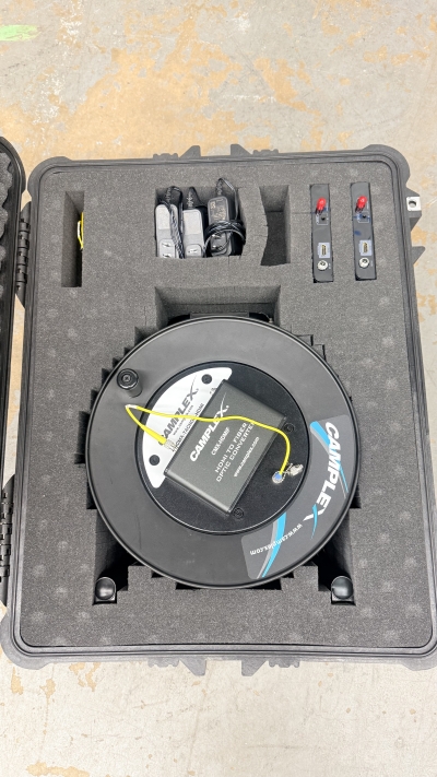 Used Camplex Tac-N-Go HDMI-to-Fiber Optic Cable Reel, 500' from Camplex