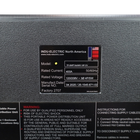 Indu 120/280V 24-Way Distro, 19 Pin