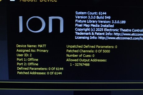 ETC Ion 6000 ETC Ion 6000