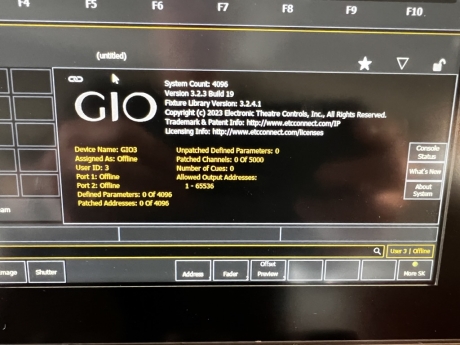 ETC Gio 4000 Console
