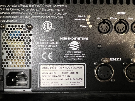 High End Systems Rack Hog 4 w/ Case