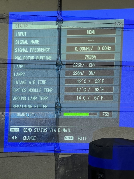 Panasonic PT-DW8300U Projector, 9,600 Lumens