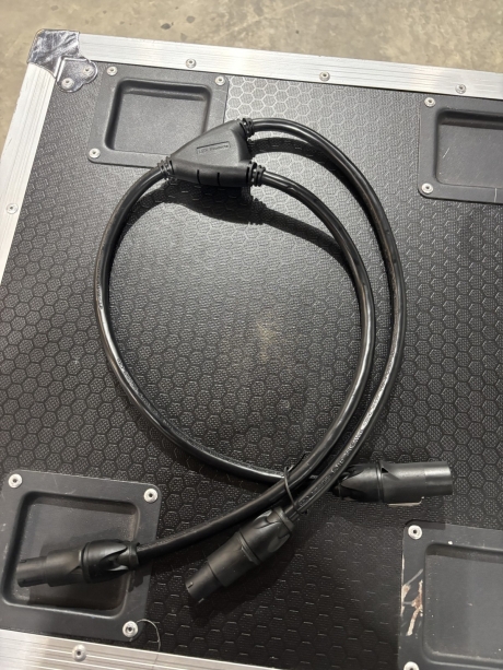 LEX TRUE1 powerCON Twofer, Molded (Pkg of 15)