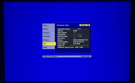 Epson Pro L1405U Laser WUXGA 3LCD Projector, 8000 Lumens