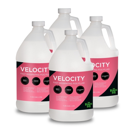 NEW Froggy's Fog Velocity Fast Dissipating Fog Fluid, 4 Gal