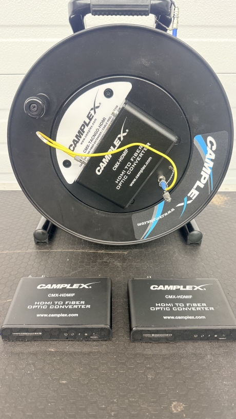 Camplex Tac-N-Go HDMI-to-Fiber Optic Cable Reel, 500'