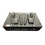 Shure UR4D+ G1 Receiver, UR1 & UR2 Transmitters, Wireless Microphone Pkg