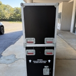 Sharp 55" TV w/ Hydraulic Road Case